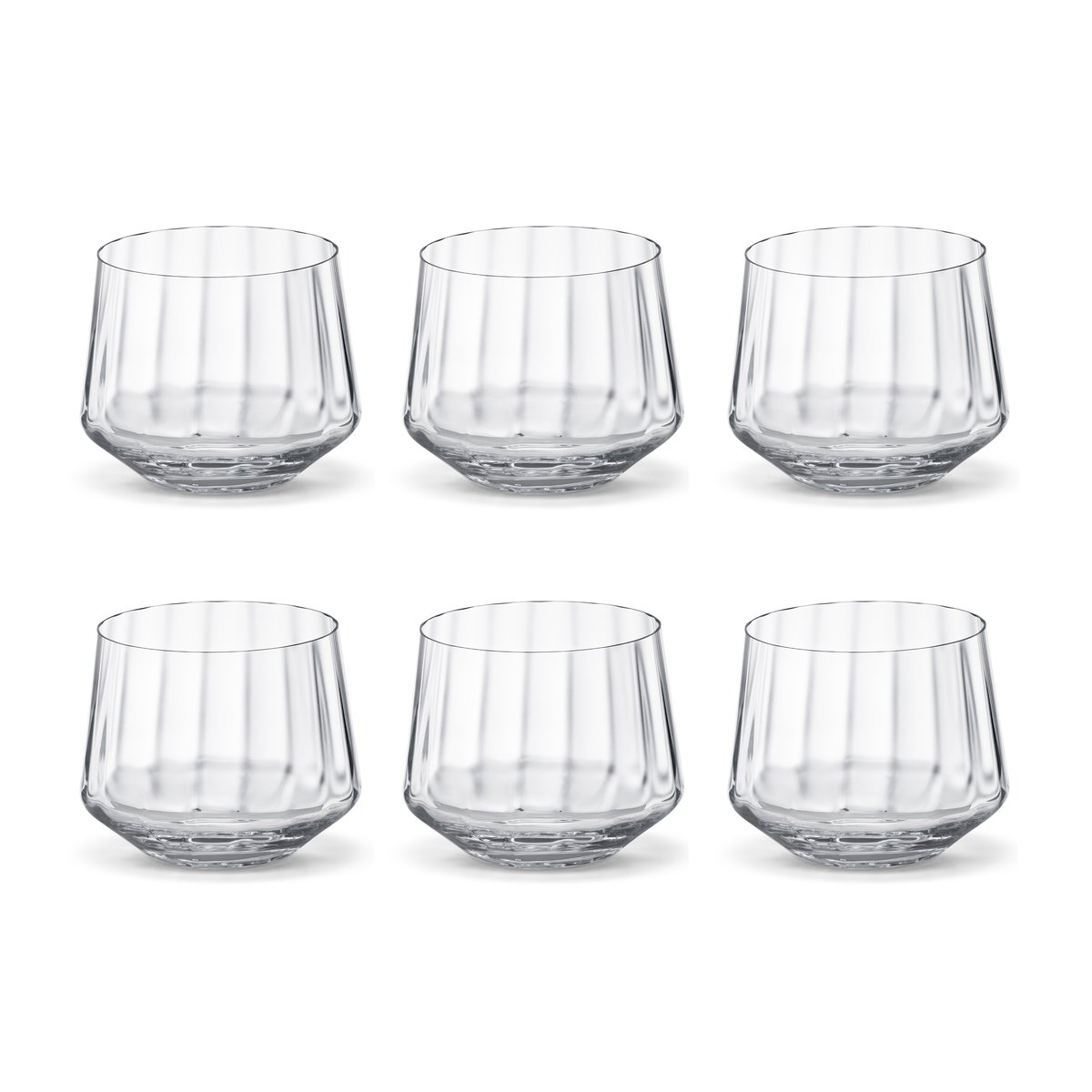 Georg Jensen Bernadotte juomalasi matala 25 cl, 6-pakkaus Kristalli