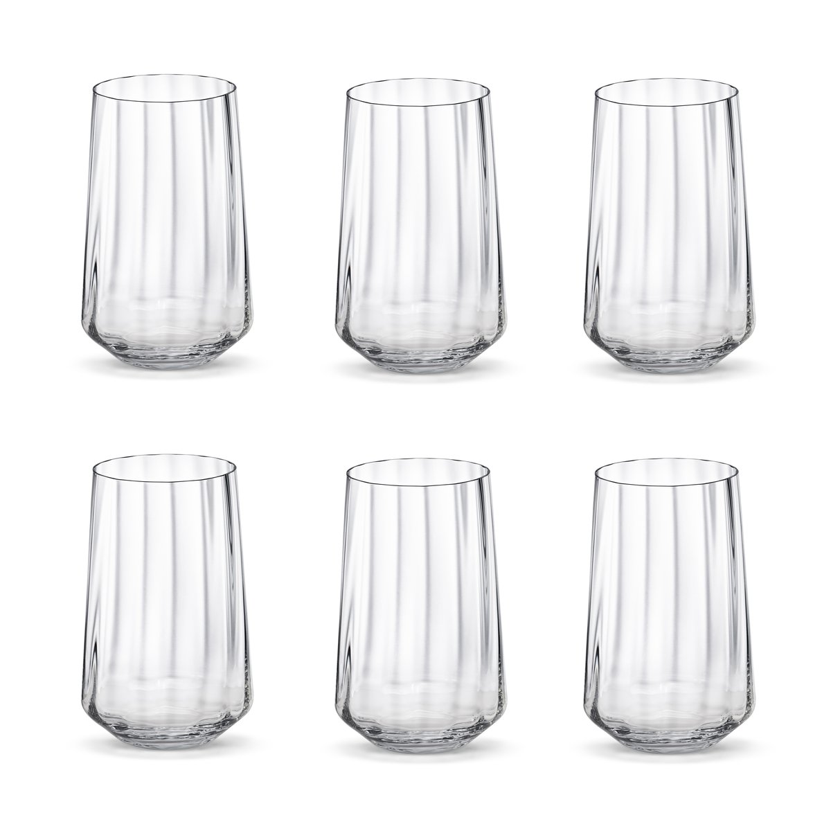 Georg Jensen Bernadotte juomalasi korkea 38 cl, 6-pakkaus Kristalli