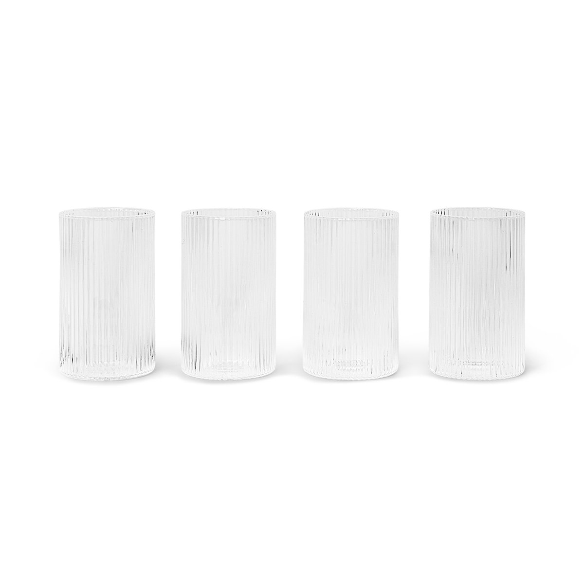 ferm LIVING Ripple verrines juomalasi 14 cl 4-pack Clear