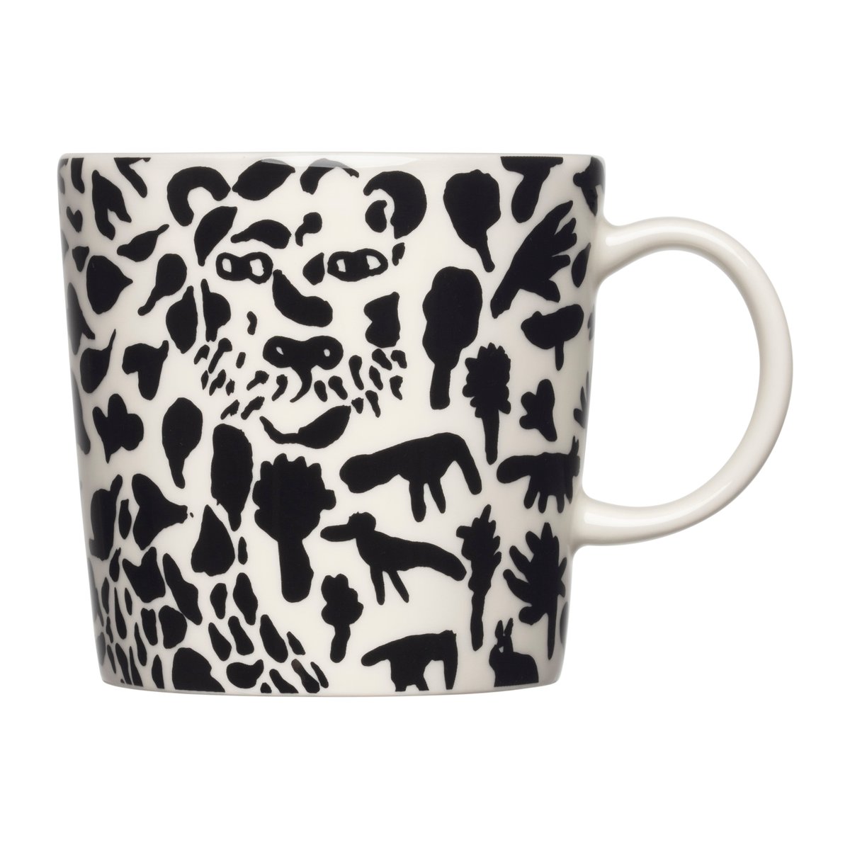 Iittala Oiva Toikka Cheetah muki 30 cl Musta-valkoinen