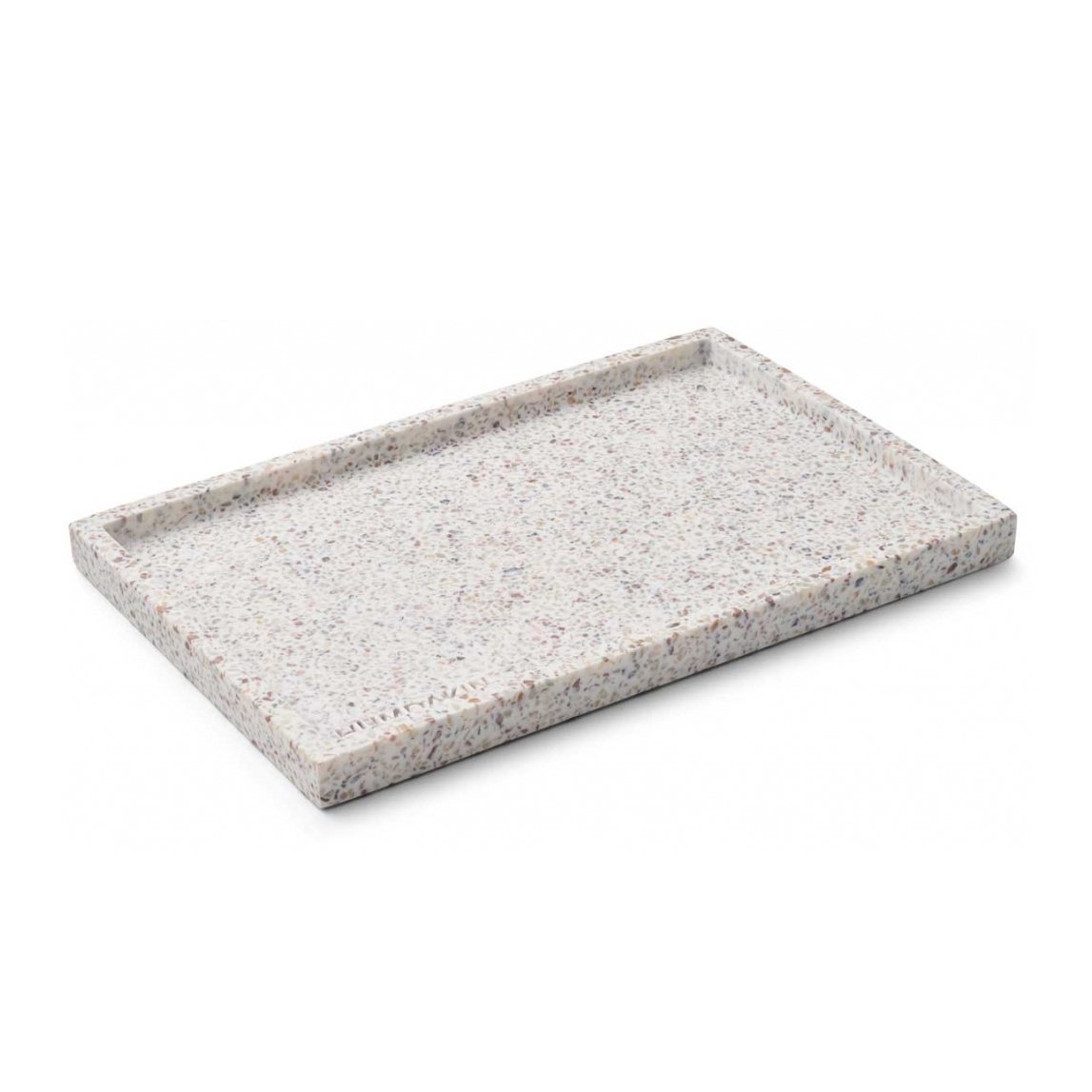 Humdakin Humdakin Terrazzo -tarjotin 30x20 cm White-brown