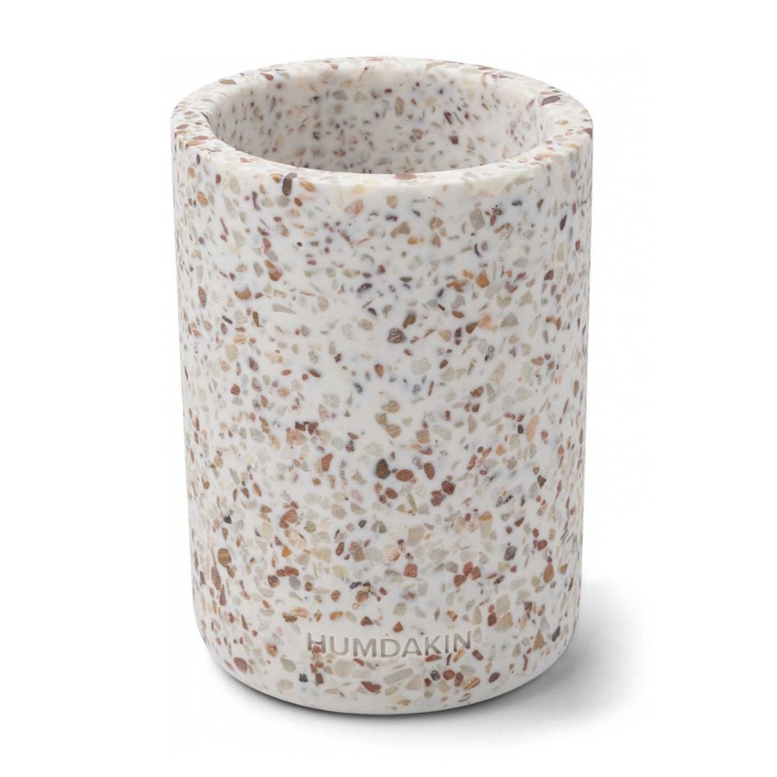 Humdakin Humdakin Terrazzo -maljakko Ø 10 cm White-brown