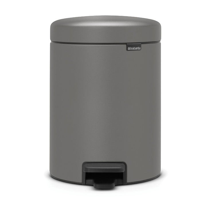 Brabantia New Icon poljinroskis 5 litraa Mineral concrete grey