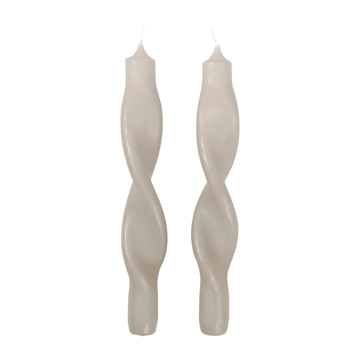 Broste Copenhagen Twist twisted candles kierretty kynttilä 23 cm 2-pakkaus Rainy Day