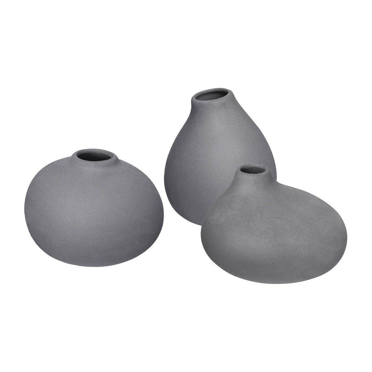 blomus Nona maljakko, 3-pakkaus Pewter