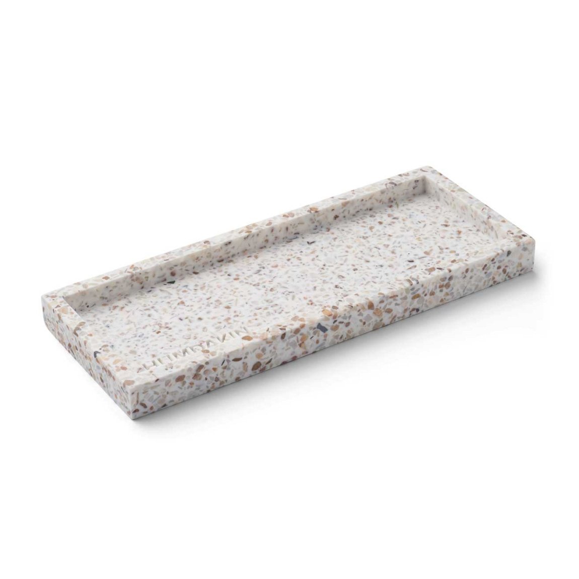 Humdakin Humdakin Terrazzo -tarjotin 10 x 25 cm White-brown