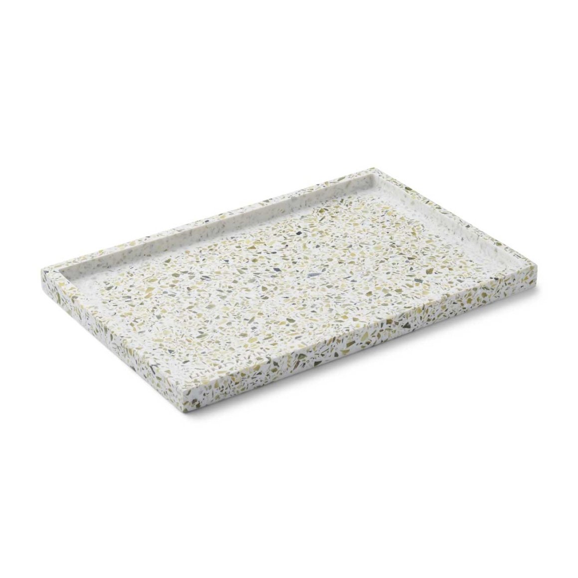 Humdakin Humdakin Terrazzo -tarjotin 30x20 cm Green-white