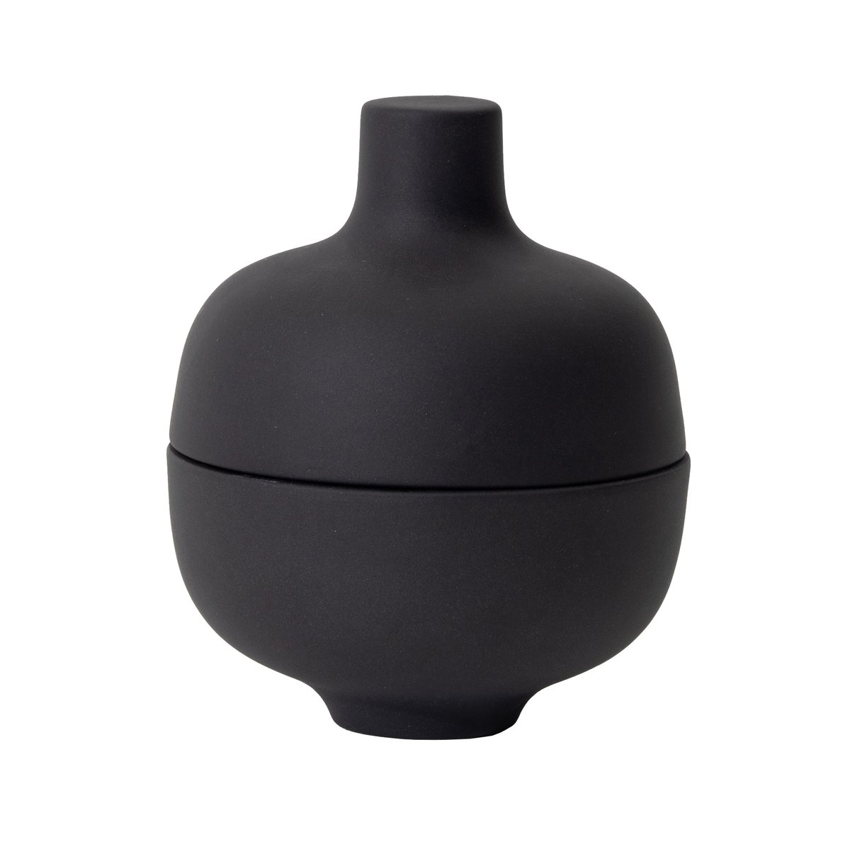 Design House Stockholm Sand kannellinen kulho S Ø 8,2 cm Black clay