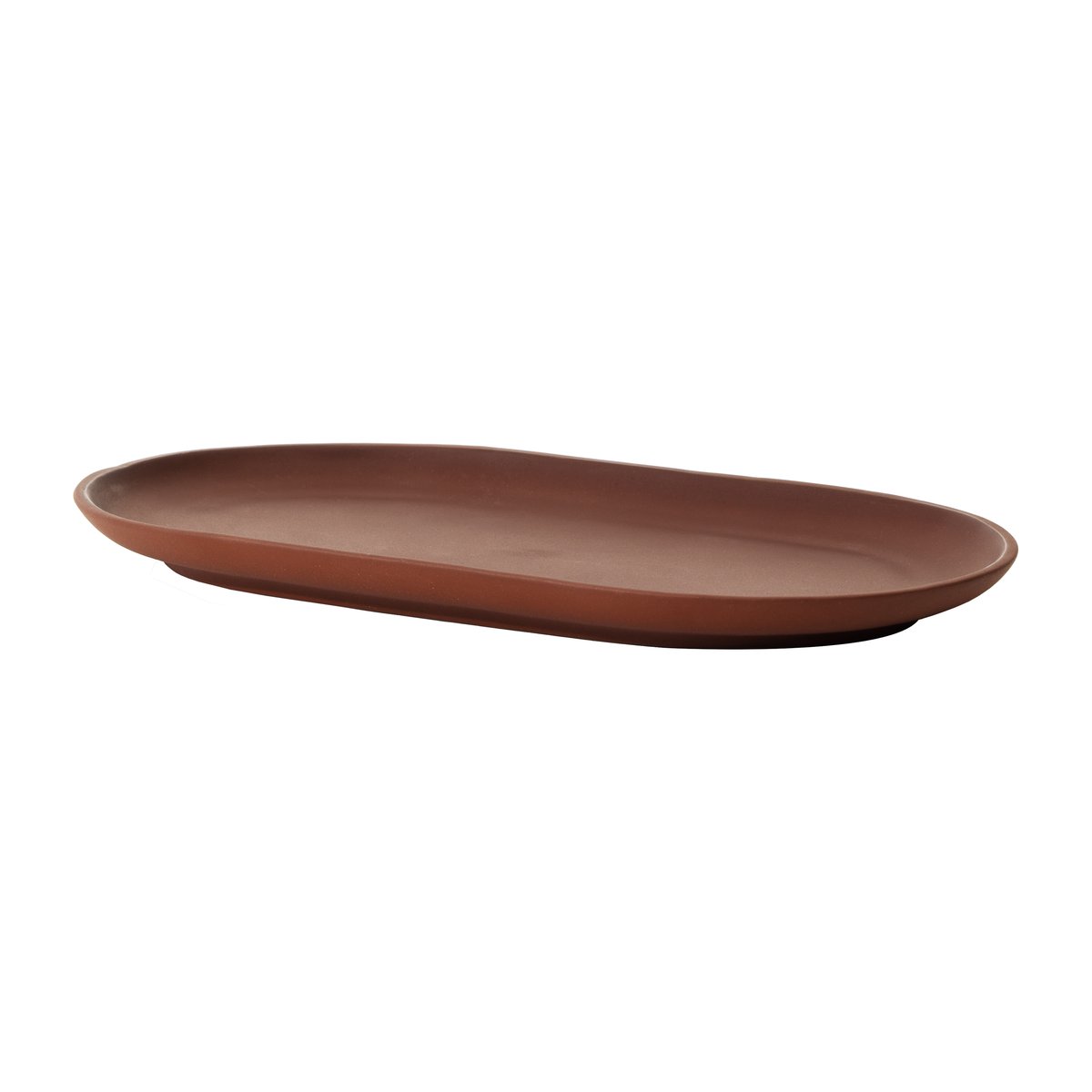 Design House Stockholm Sand ovaali lautanen 12,5 x 20 cm Red clay