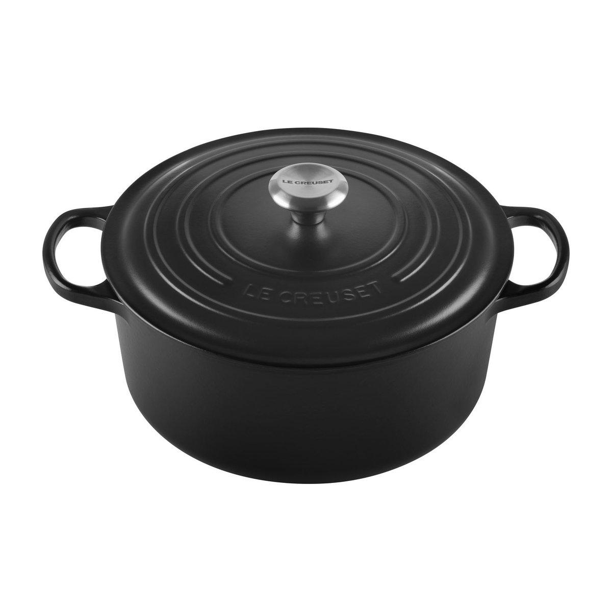 Le Creuset Le Creuset Signature pyöreä pata 6,7 l Matte black