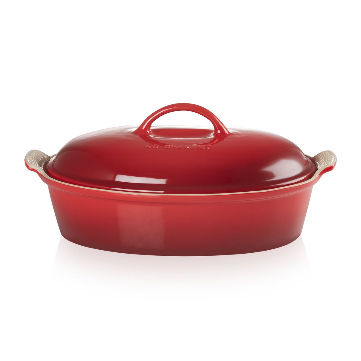 Le Creuset Le Creuset Heritage ovaali uunivuoka kannella 3,8 l Cerise