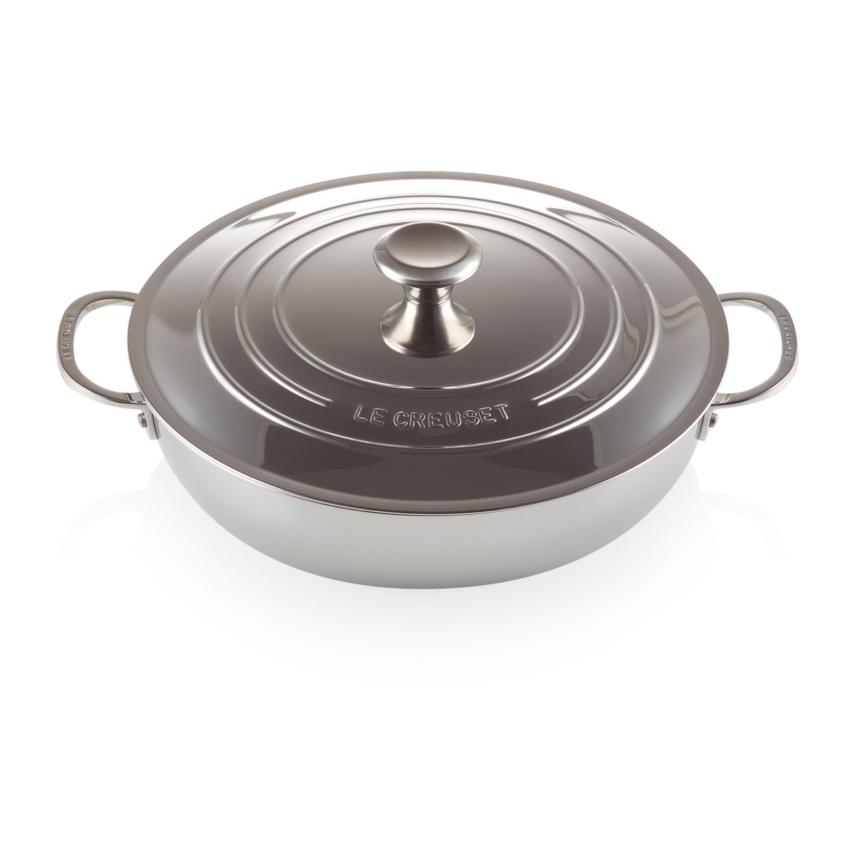 Le Creuset Signature 3-Ply matala kannellinen pata 4,8 l