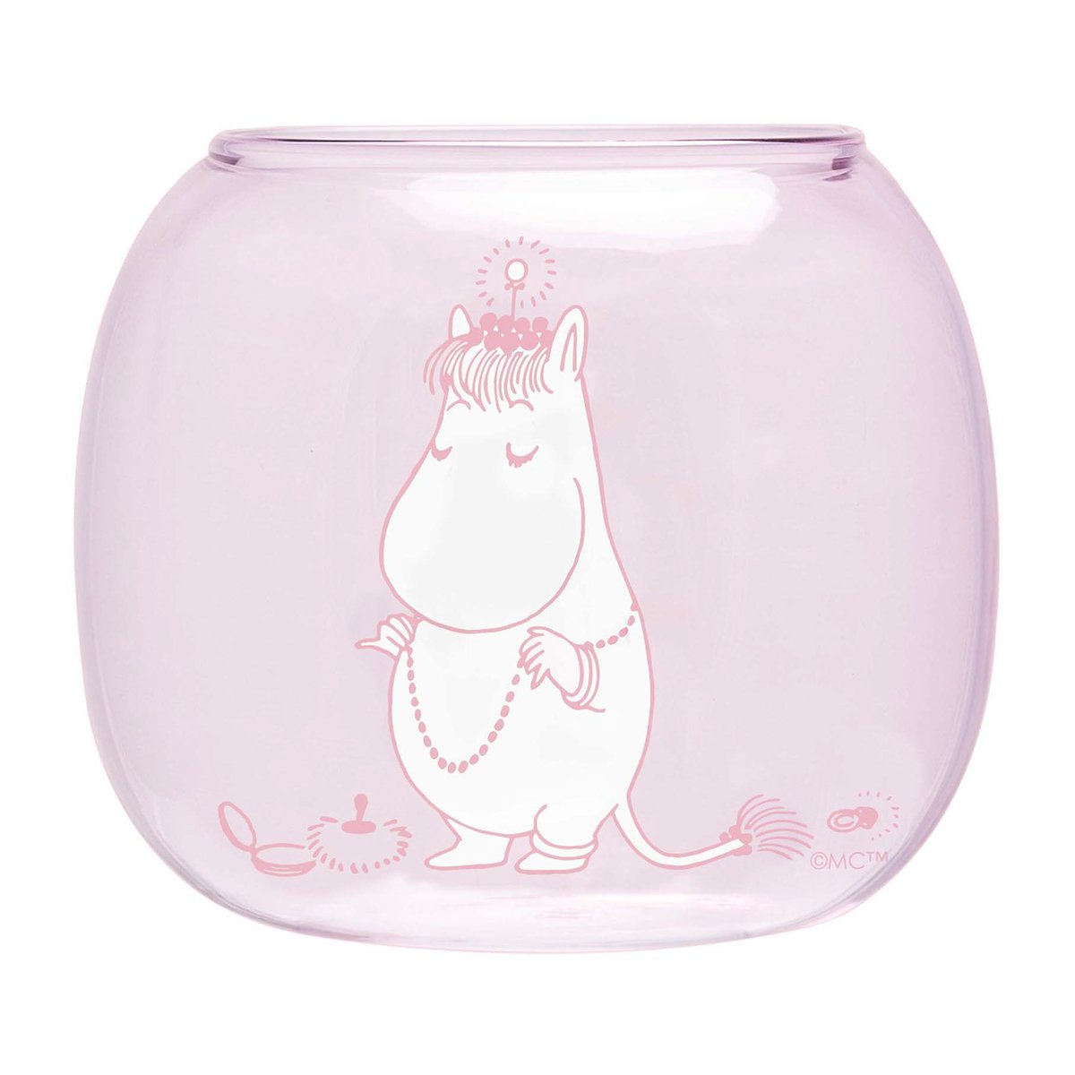 Muurla Snorkmaiden kynttilälyhty/kulho Ø 9 cm Pink