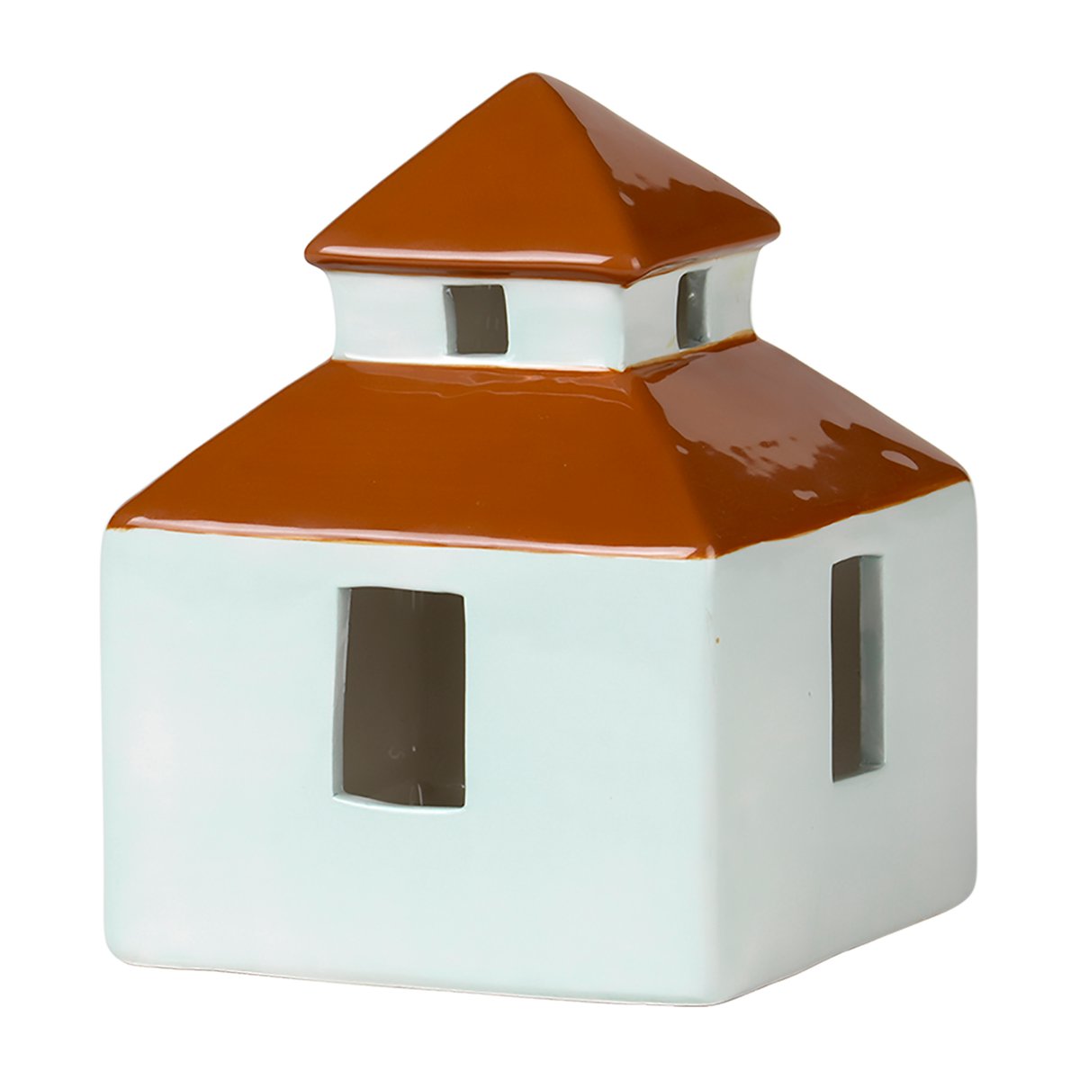 Broste Copenhagen Bo koristetalo 13,2x18 cm Light turquoise-caramel brown