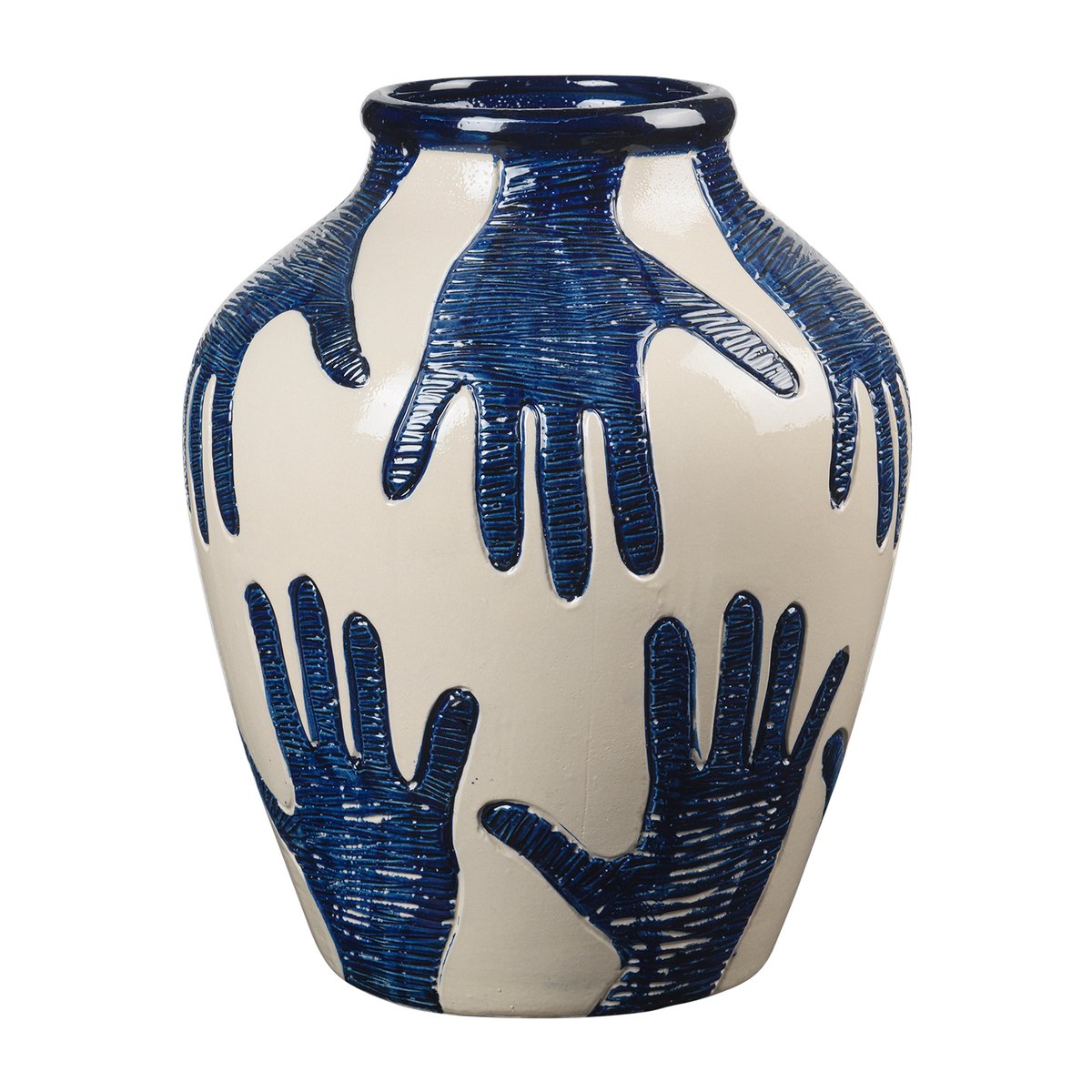 Broste Copenhagen Mime maljakko 40 cm Intense blue-rainy day