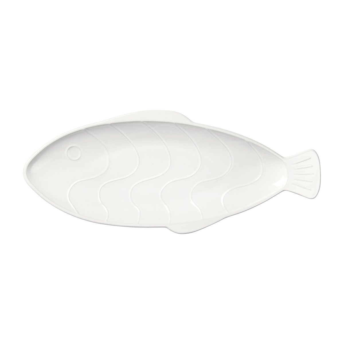 Broste Copenhagen Pesce lautanen 17,6 x 41,4 cm Transparent white