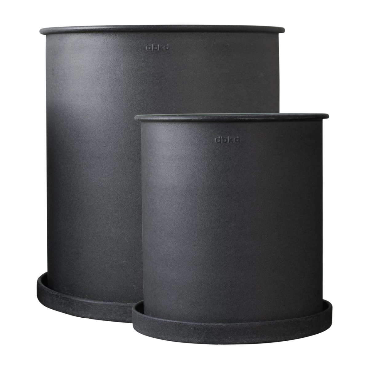 DBKD Plant pot -ruukku large 2-pakkaus Black