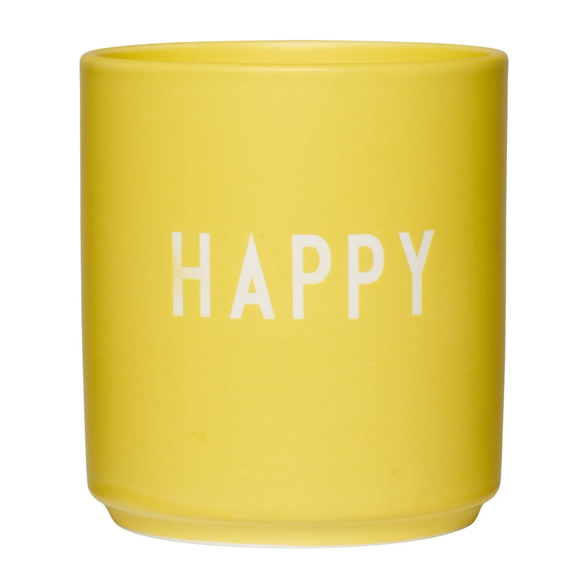 Design Letters Design Letters suosikkikuppi 25 cl Happy-yellow