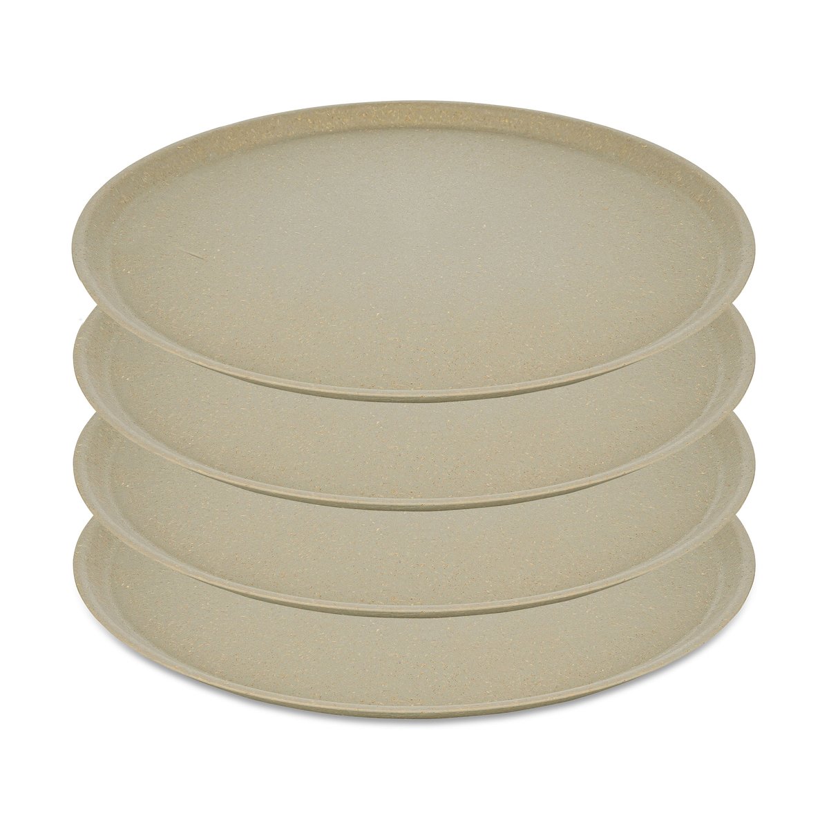 Koziol Connect lautanen Ø 25,5 cm 4-pakkaus Nature desert sand