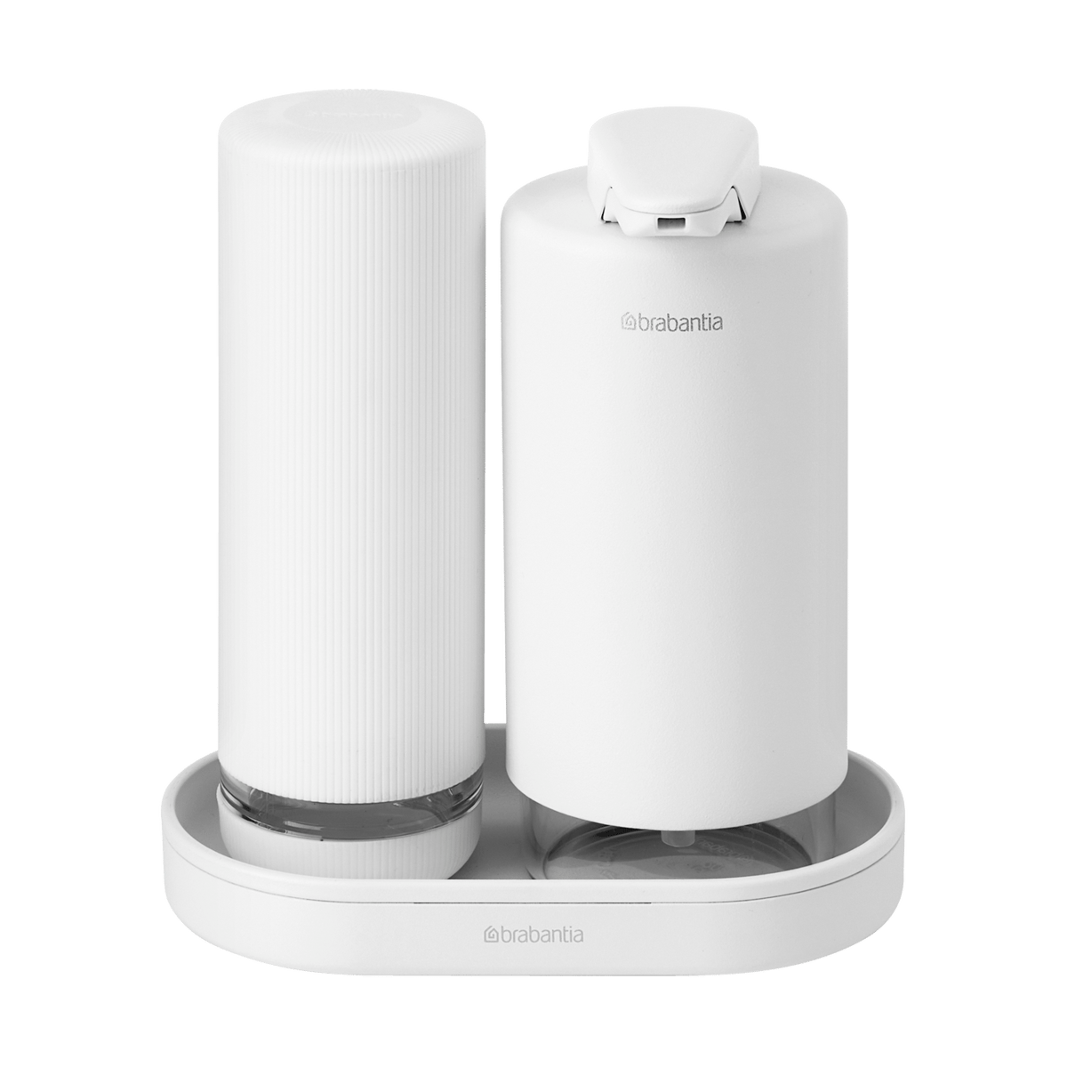 Brabantia SinkStyle saippuapumppu/astianpesuaineen annostelija setti Mineral Fresh White