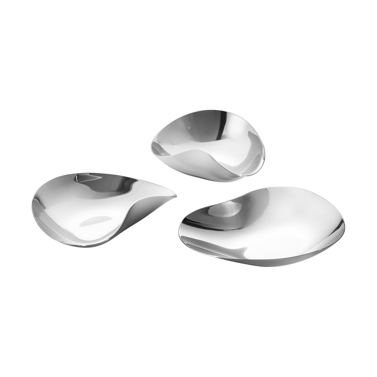 Georg Jensen Indulgence välipalakulho 3 osaa Ruostumaton teräs