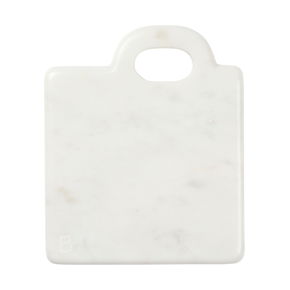 Broste Copenhagen Olina leikkuulauta 14x17 cm White marble