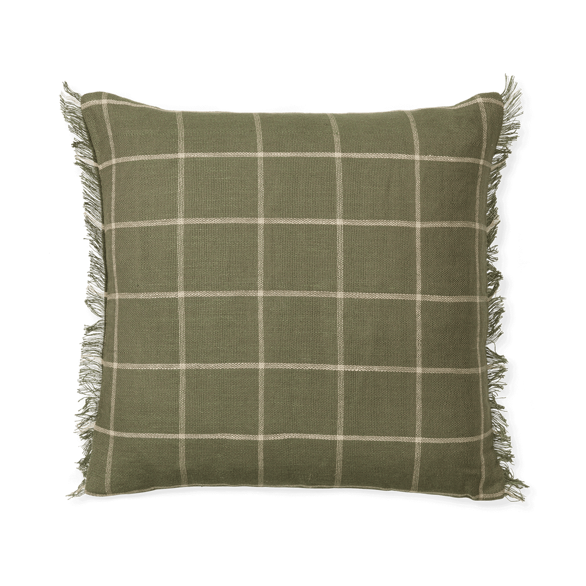 ferm LIVING Calm tyynynpäällinen 50x50 cm Oliivi-vaaleanbeige