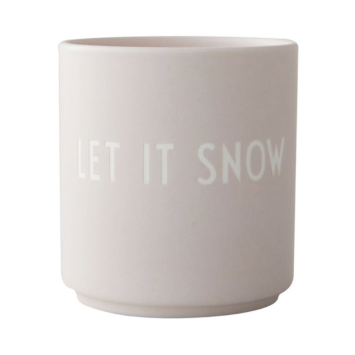 Design Letters Design Letters suosikkikuppi 25 cl Let it snow-pastel beige