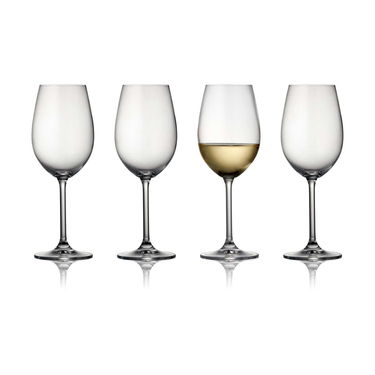 Lyngby Glas Clarity valkoviinilasi 35 cl 4-pakkaus Clear