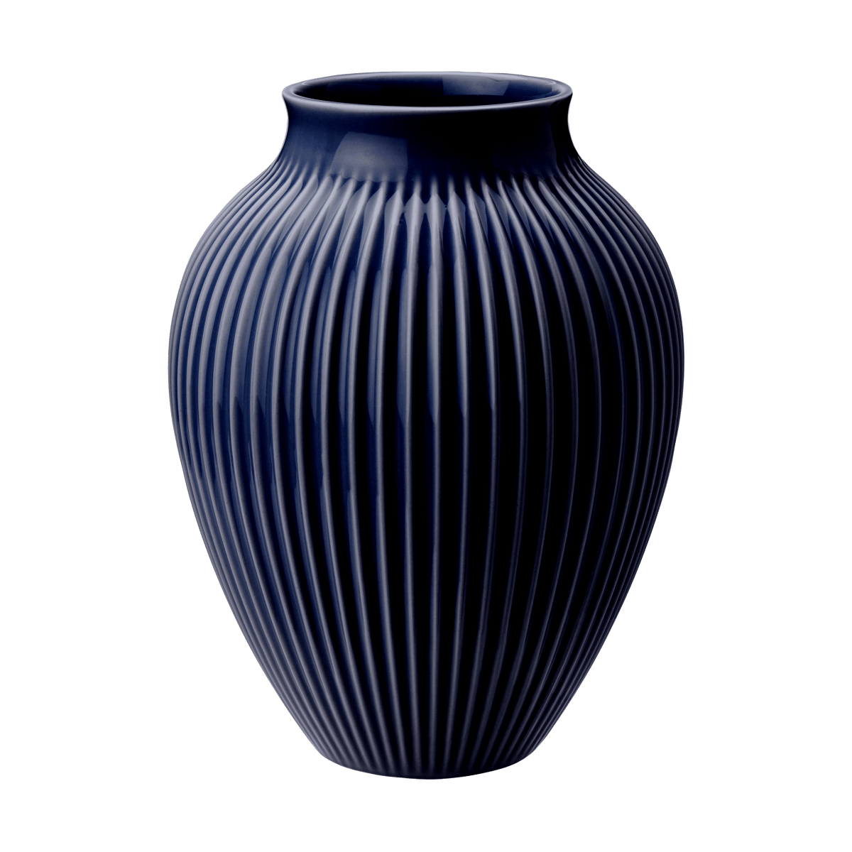 Knabstrup Keramik Knabstrup maljakko uritettu 27 cm Dark blue