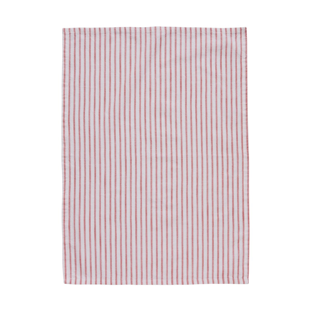 Lene Bjerre Olivia keittiöpyyhe kapeat raidat 50x70 cm Off White-Dark Coral