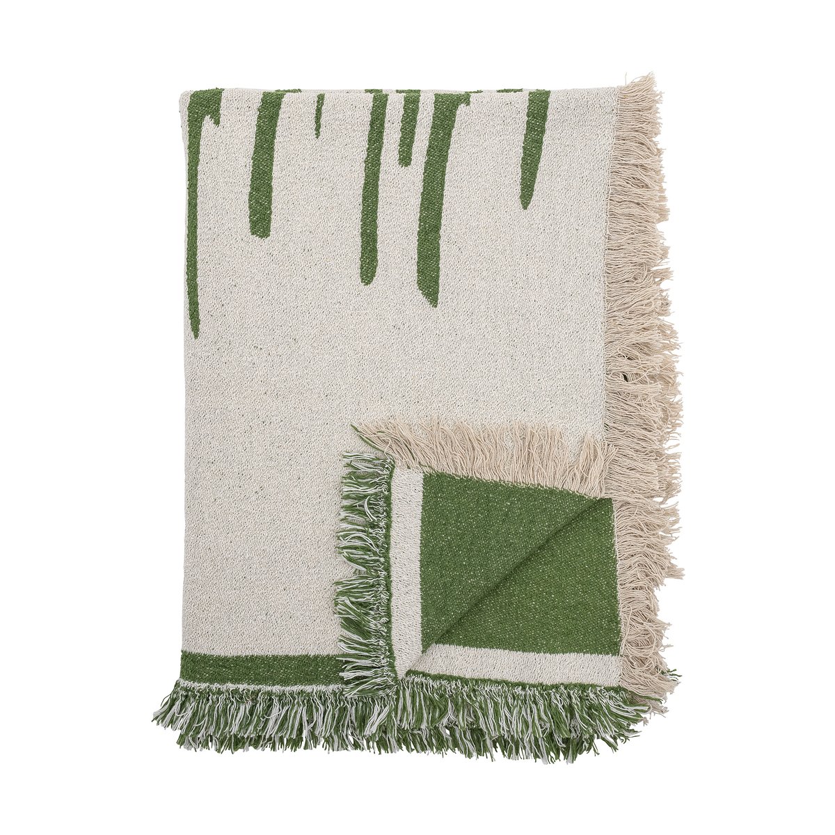 Bloomingville Haxby torkkupeitto 130x160 cm Green