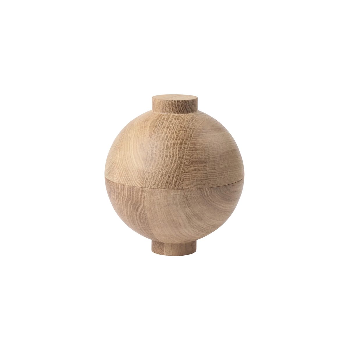 Kristina Dam Studio Wooden Sphere kulho XL Ø16x18 cm Tammi