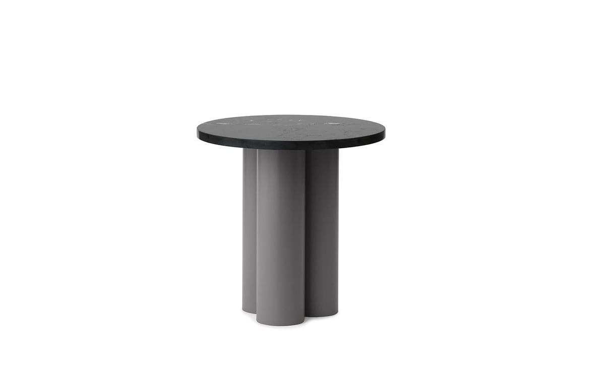 Normann Copenhagen Dit sivupöytä Ø40 cm Harmaa-Musta-marquina