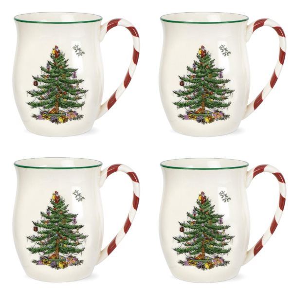 Spode Christmas Tree 40 cl 4-pakkaus Piparminttu