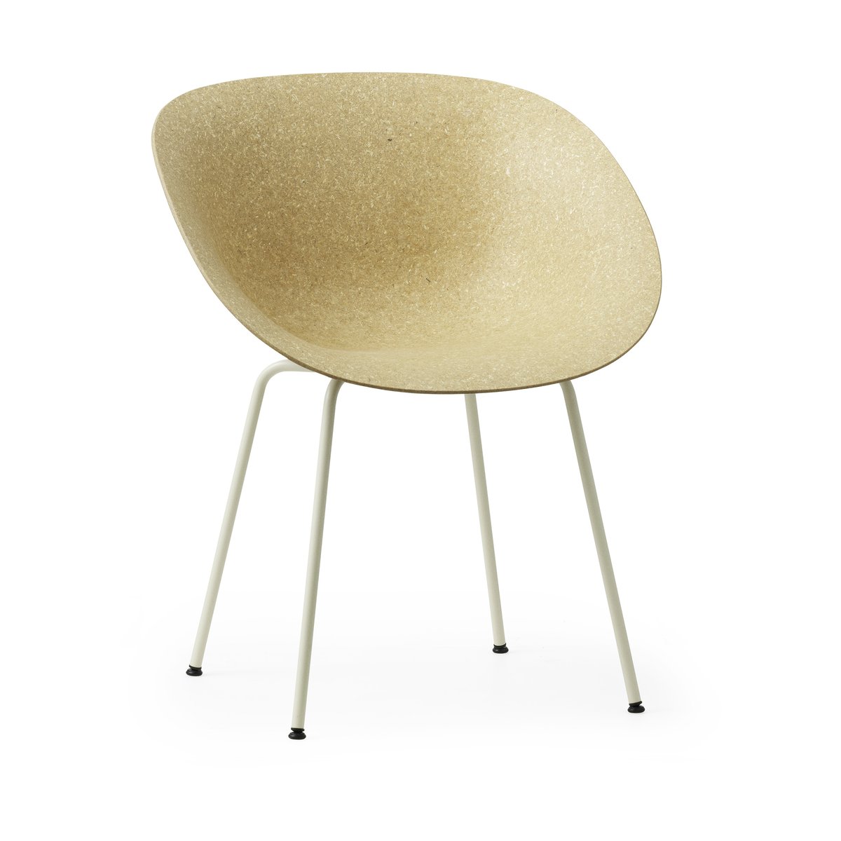 Normann Copenhagen Mat Armchair käsinojatuoli Hemp-cream steel