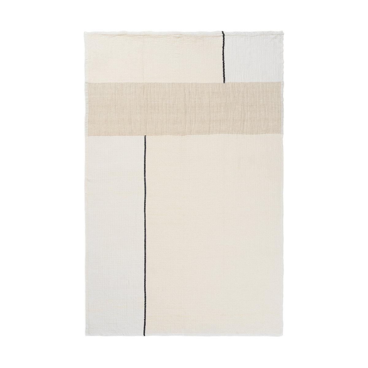 ferm LIVING Dela peite 120x170 cm Natural-Off-white