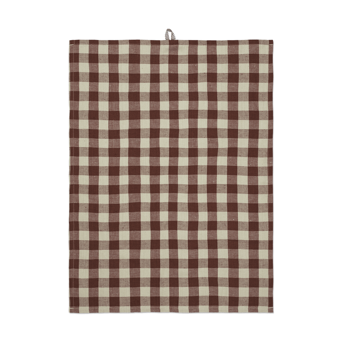 ferm LIVING Hale keittiöpyyhe 50x70 cm Cinnamon-grey green