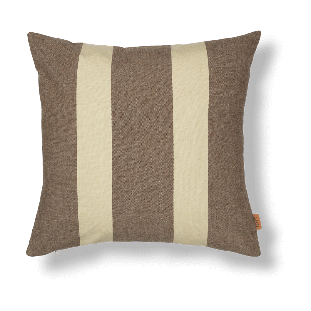 ferm LIVING Strand outdoor tyynynpäällinen 50x50 cm Carob brown-parchment