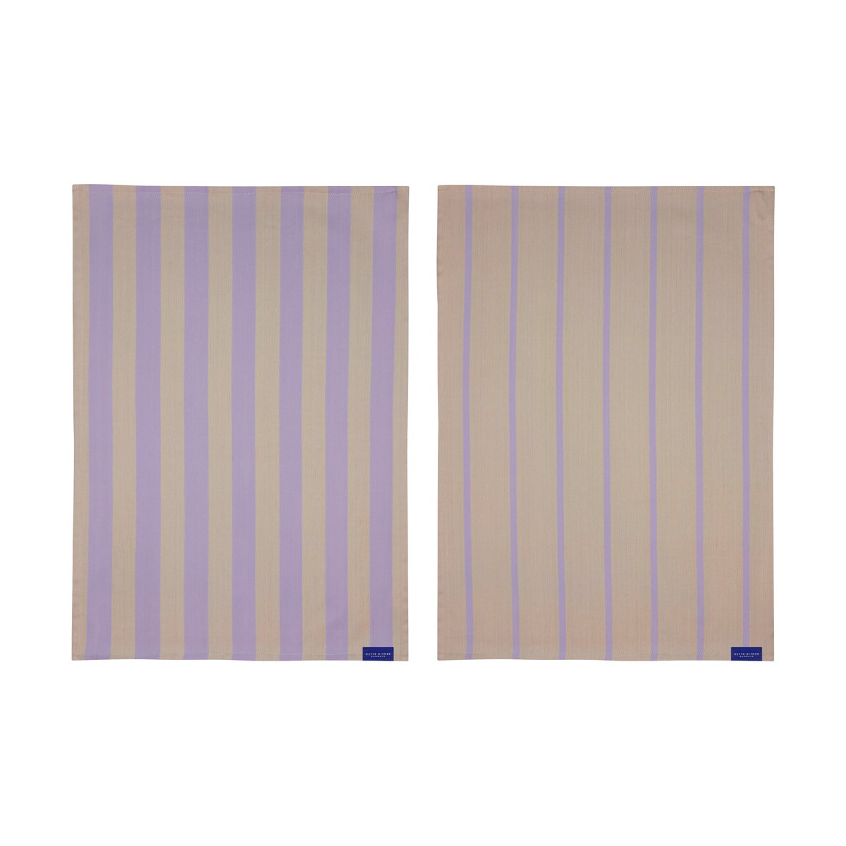 Mette Ditmer Stripes keittiöpyyhe 50x70 cm 2 kpl Sand