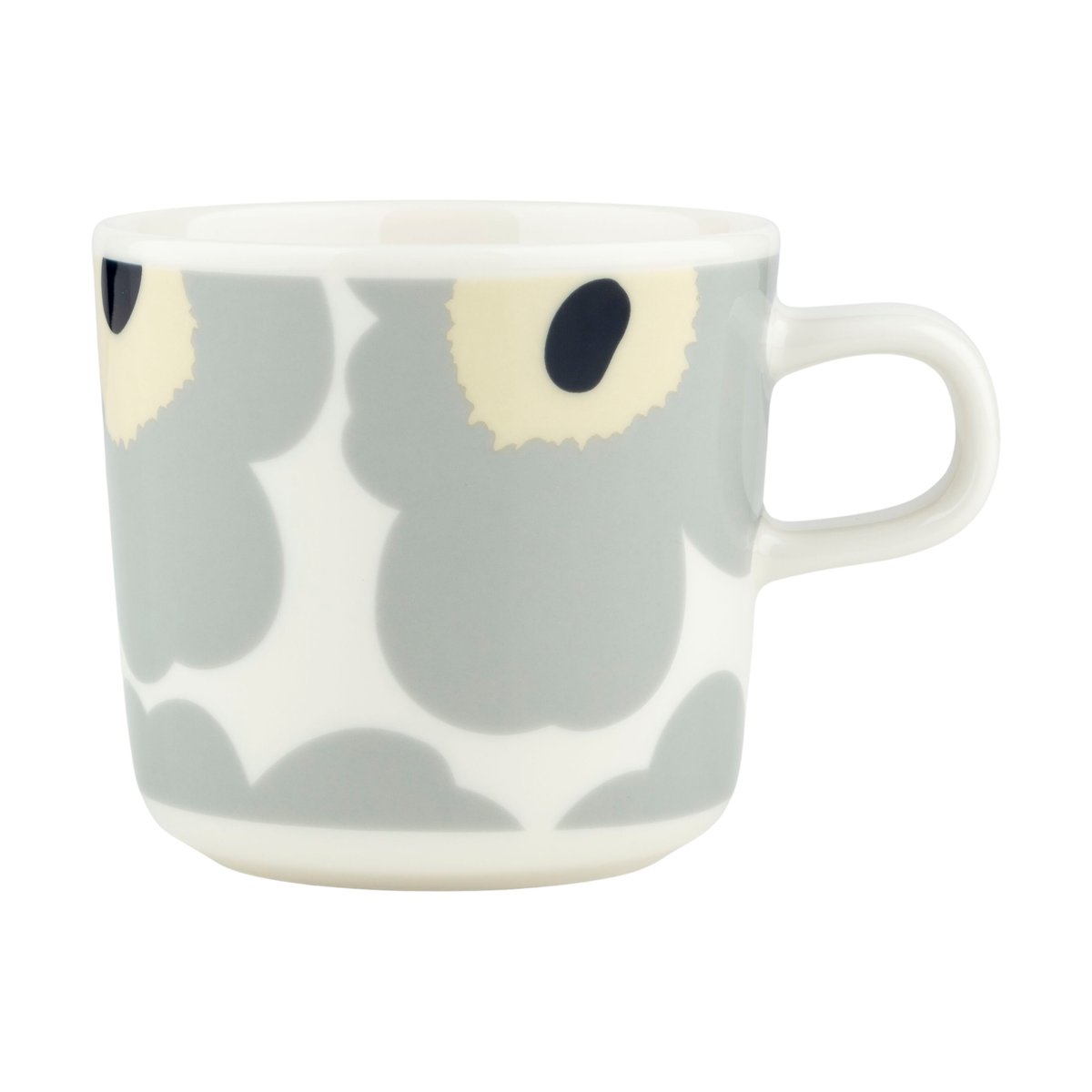 Marimekko Unikko kahvikuppi 20 cl White-light grey-sand-dark blue