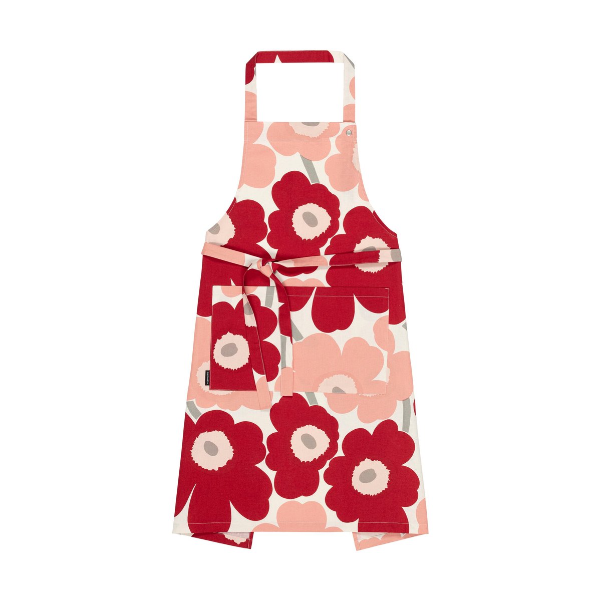 Marimekko Pieni Unikko esiliina Cotton-dark cherry-rose