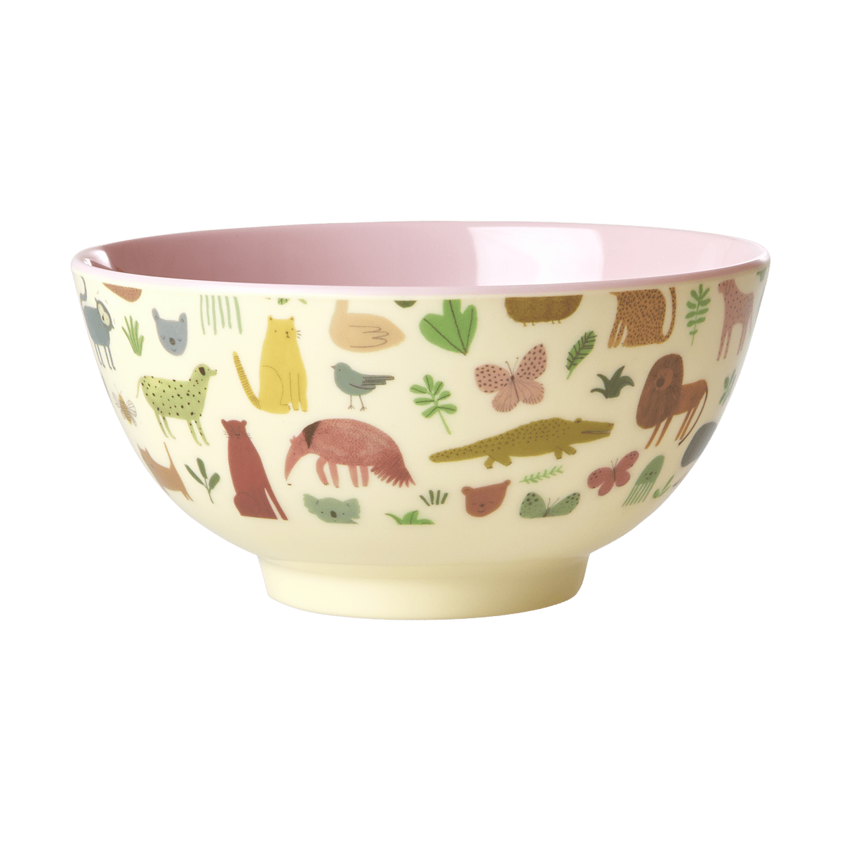 RICE Rice melamiinikulho medium Sweet Jungle Print-Soft Pink