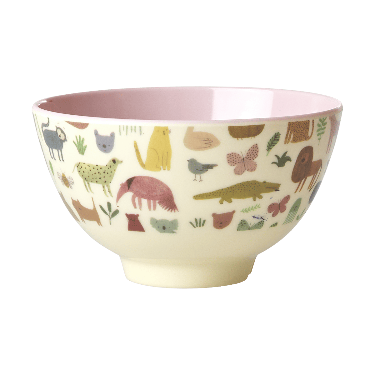 RICE Rice melamiinikulho small Sweet Jungle Print-Soft Pink