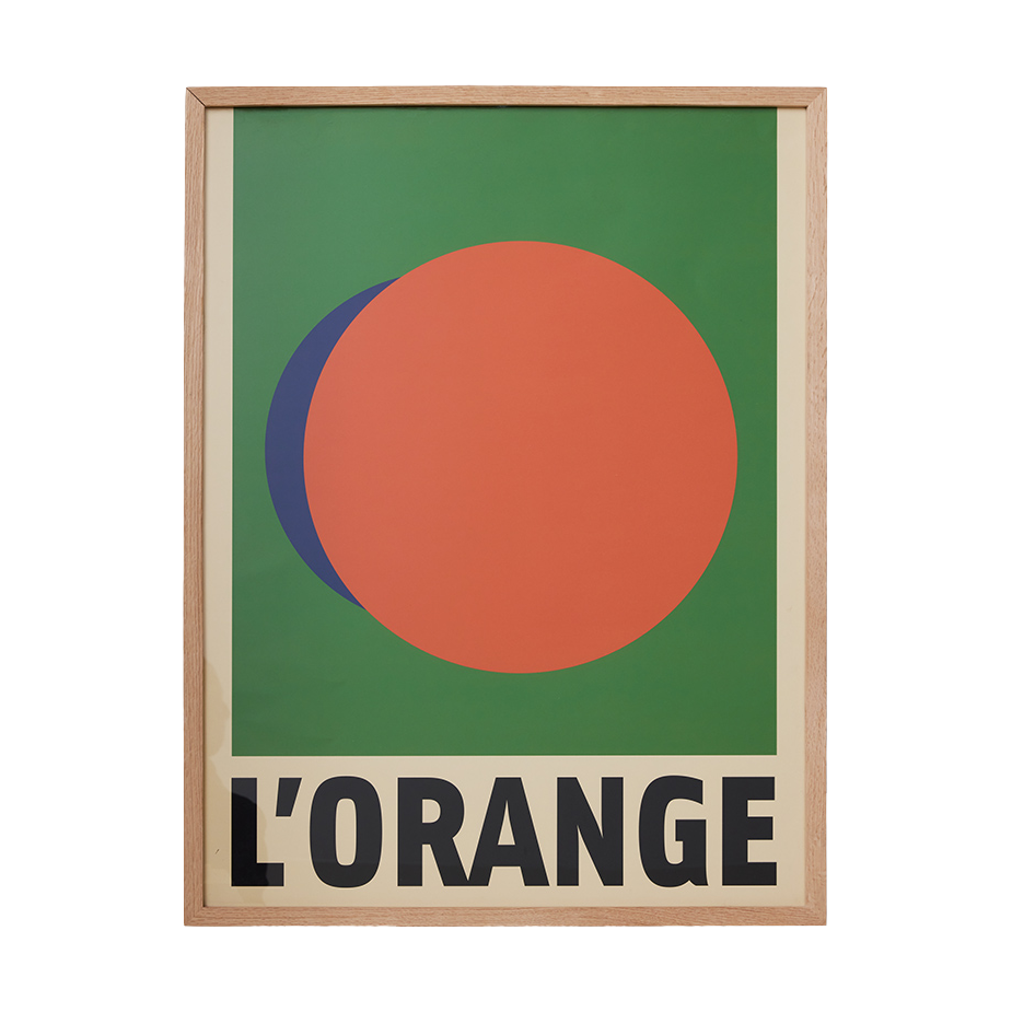 HKliving Framed artwork l'orange taulu Orange