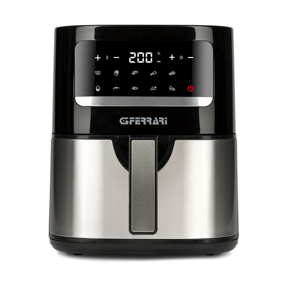 G3 Ferrari Friggisano air fryer 4,5 l Silver-musta