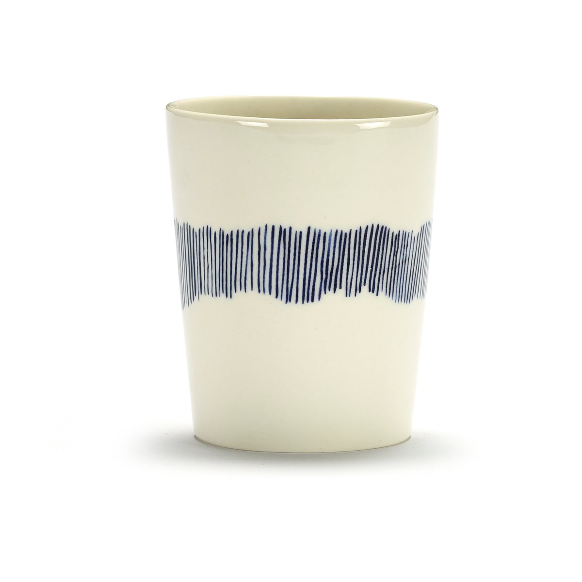 Serax Ottolenghi Feast teekuppi 33 cl 4-pakkaus White stripes-blue