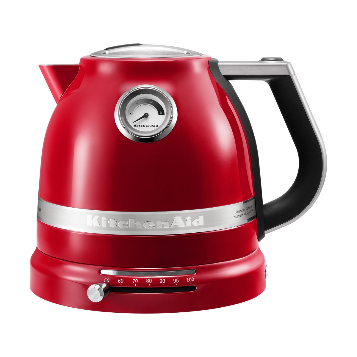 KitchenAid Artisan vedenkeitin säädettävällä lämpötilalla 1,5 L Empire red