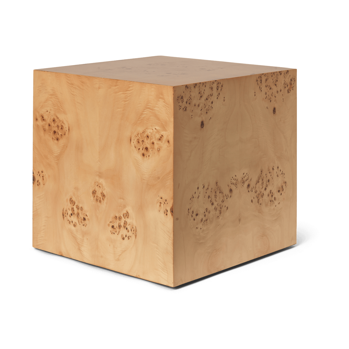 ferm LIVING Burl Cube sivupöytä 40x40 cm Natural