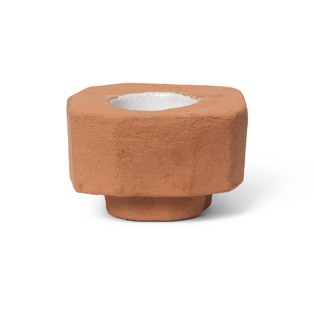 ferm LIVING Kurinu kynttilänjalka Terracotta